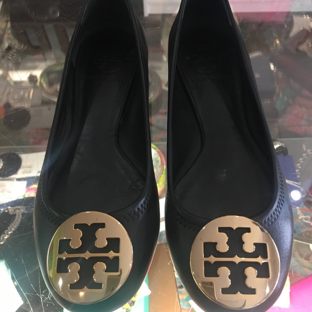 Tory Burch Black Flats size 5.5